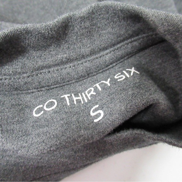 Co Thirty Six Men’s Gray Crew Neck Short Sleeve T-Shirt Size Small - Picture 7 of 11